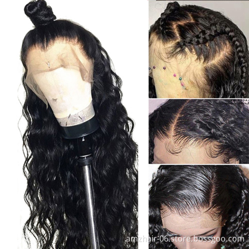 Cheap Raw Brazilian Virgin Human Hair Loose Deep Wave Hd Full Lace Front Wig Transparent Lace Frontal Wig For Black Women Vendor